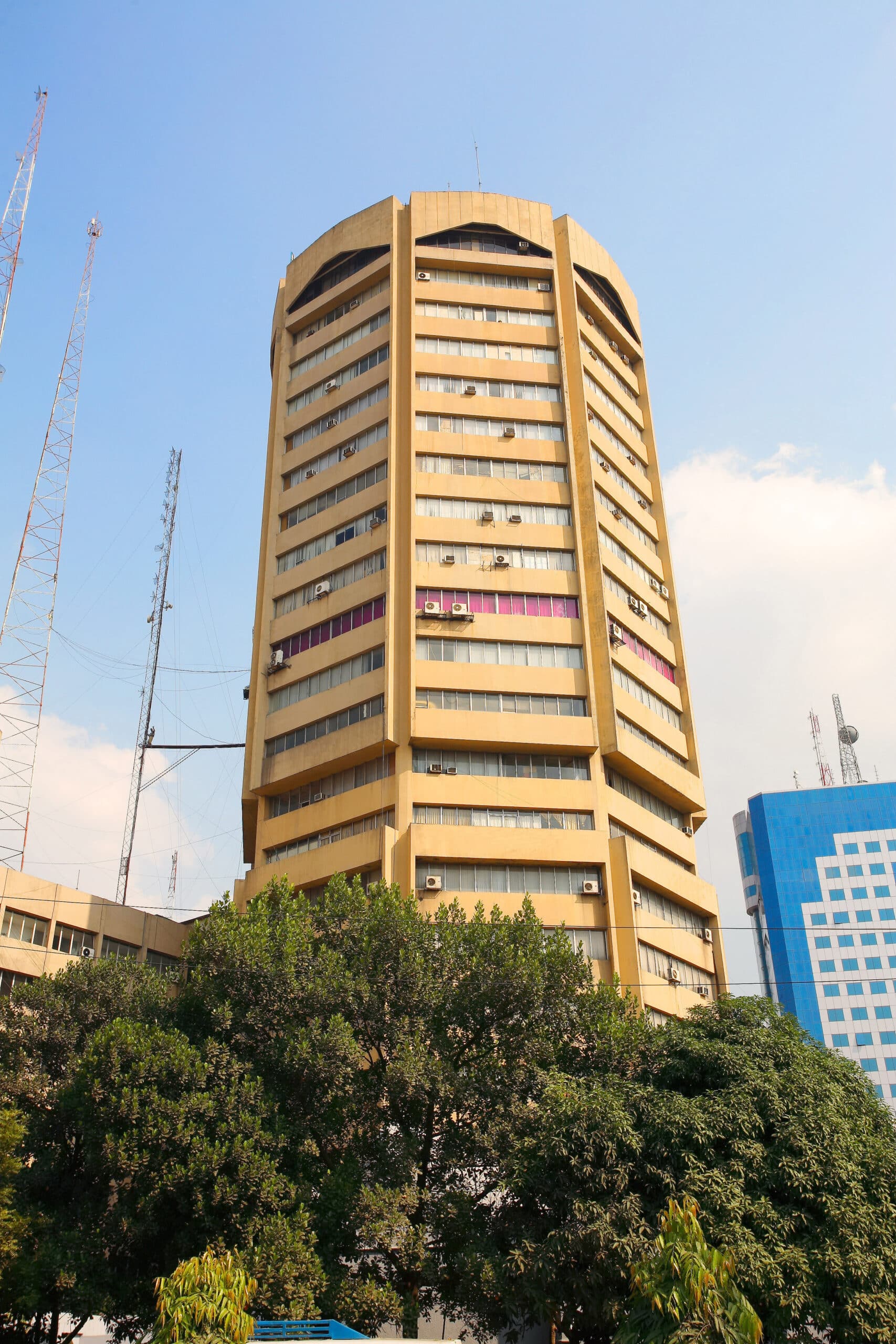 Jiban Bima Tower, Motijheel, a 22-storey tower built by Concord